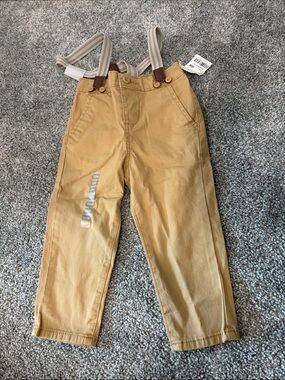 OshKosh B'gosh Tan Suspender Trousers